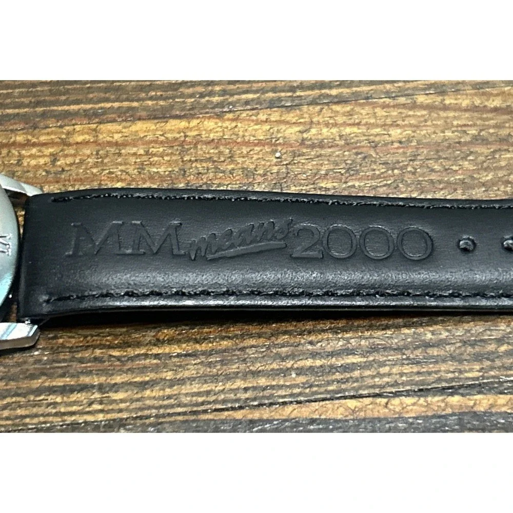 VTG 1998‎ M&M's Limited Edition Watch Red Character Millennium 2000 Black Band